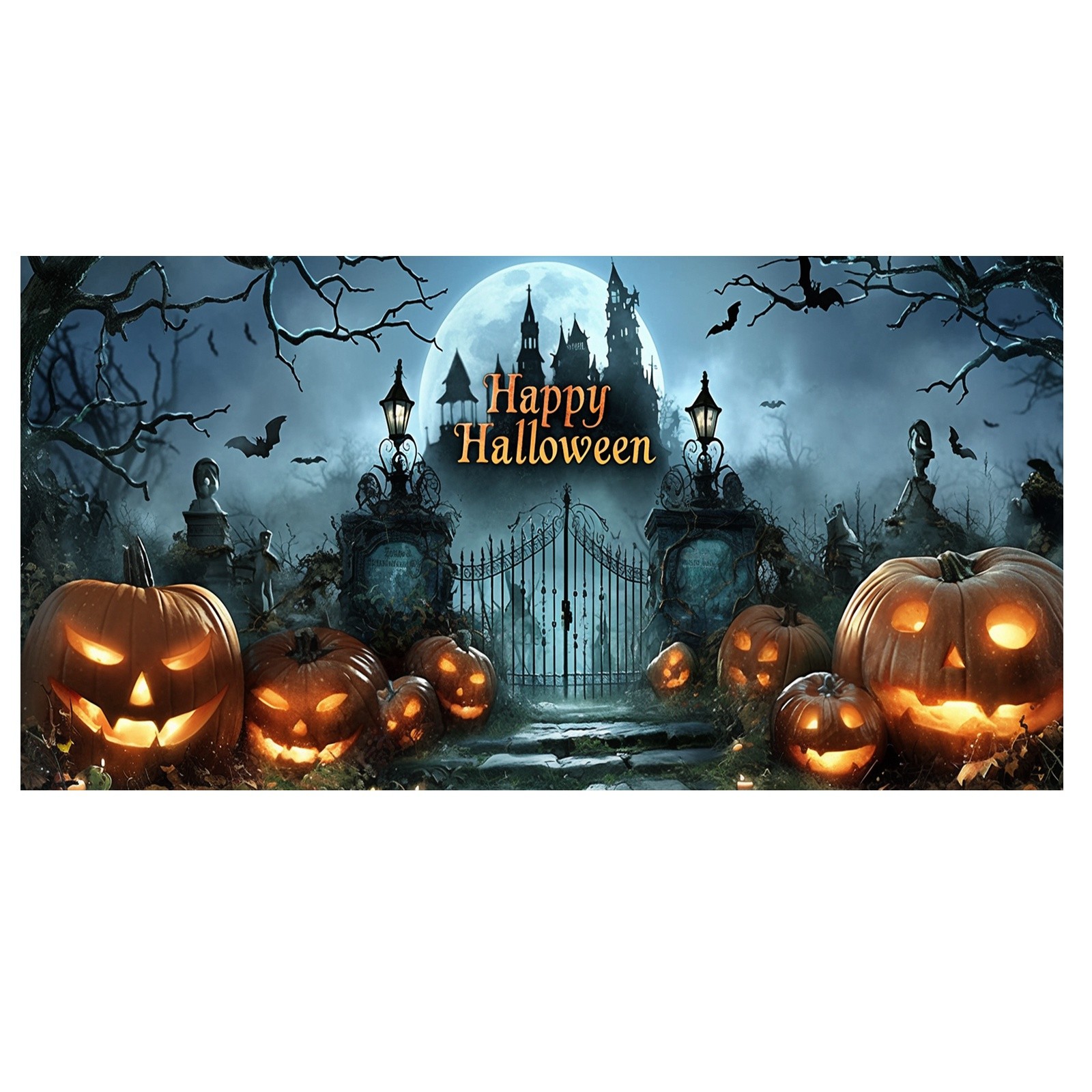 thumbnail image 2 of Las Horribles Pancartas De Halloween Para Garajes Crean Un Ambiente De Halloween Y Atraen Fácilmente A Los Niños Y Vecinos. Ambiente Festivo Para Su Garaje.4, 2 of 2